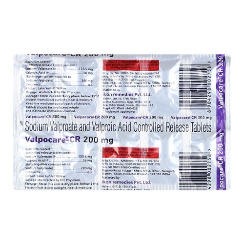 VALPOCARE CR 200MG TAB