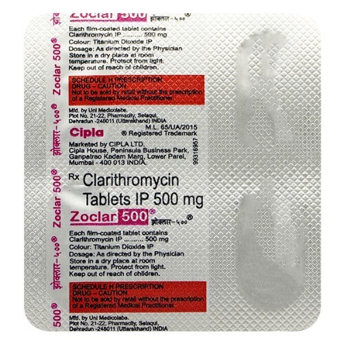 ZOCLAR 500MG TAB