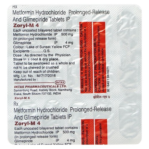 ZORYL M 4MG TABLET