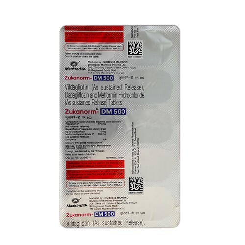 ZUKANORM DM 500MG TABLET