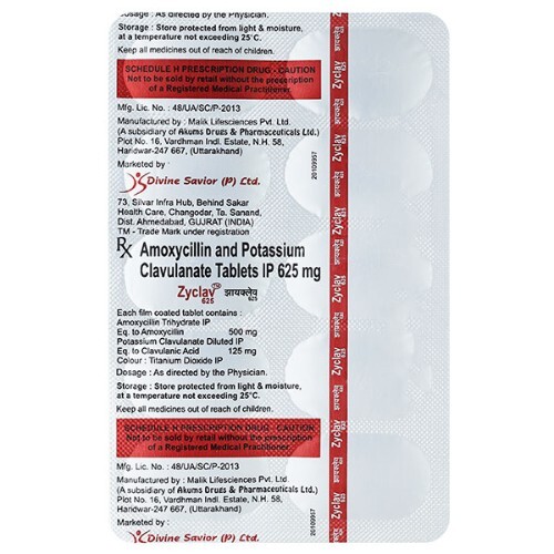 ZYCLAV 625MG TAB